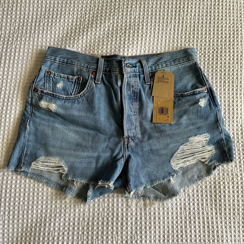Levi’s 501 High Rise Denim Shorts